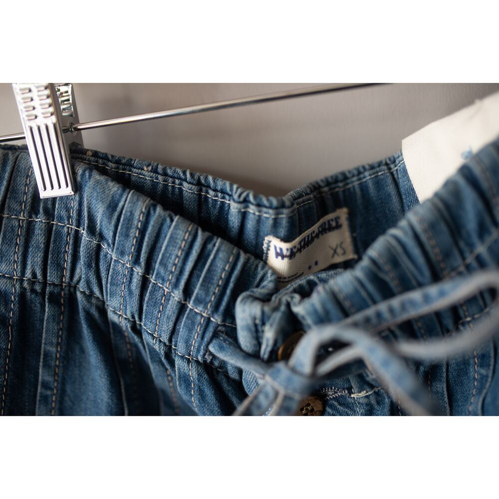 Free People We The Free Forget Me Knot Pull-On Jeans XS NWT - Picture 3 of 4